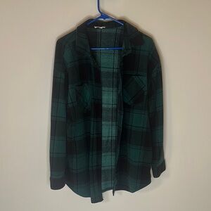 Green Plaid Women’s  Shirt